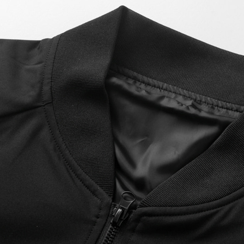 AUGOO Men's Black Jackets Fashion Stylish Lightweight Windbreaker Spring Fall Casual Jackets for Men - Image 4